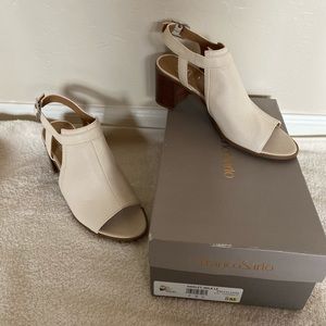 New In Box Franco Sarto Harlet sandal in  ivory